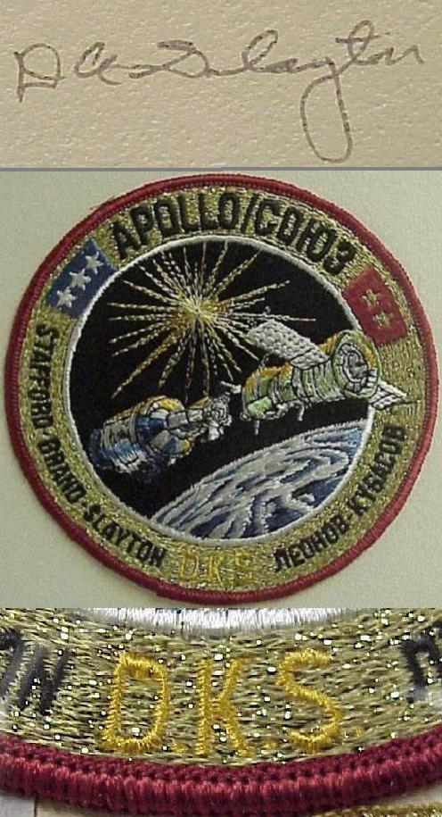 A-B Emblem ASTP 5 inches initialed patch - Donald K. Slayton