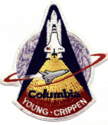 STS-1 - 4" - A-B Emblem | Space Patch Database